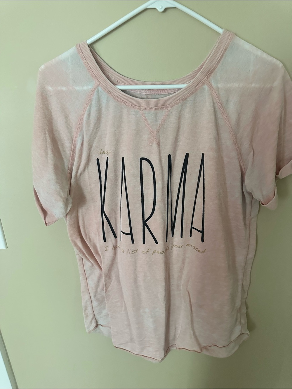 Grayson Threads Light Pink 'KARMA' Short Sleeve Tee